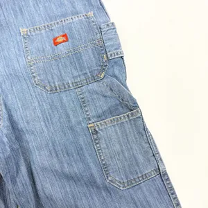 Dickies Heritage Bib Denim Overalls Medium Stone Wash Blue thumbnail 13