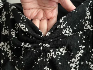 Anthropologie sweetheart neck blouse puff sleeves black floral print L thumbnail 5