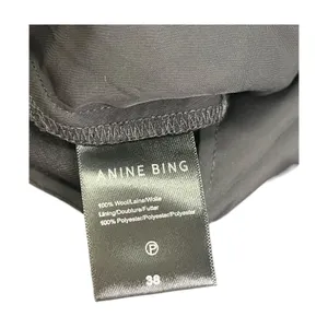Anine Bing Classic Pant Womens 28 Black Wool Straight Leg Tailored Trousers thumbnail 8
