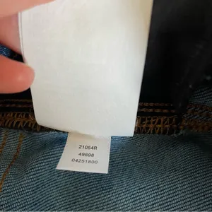 Spanx Cropped Wide Leg Jean Washed Blue Size Medium Patch Pocket Chore Retro thumbnail 9