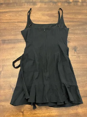 Princess Polly Wrap Mini Dress Women’s 6 Black Sleeveless thumbnail 3