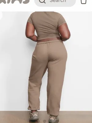 SKIMS Outdoor Jogger Fleece Sweatpants in Desert Size Large‎ thumbnail 3