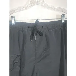 Aeropostale Black Women's Cargo Pants with Drawstring Waist, Size L thumbnail 4