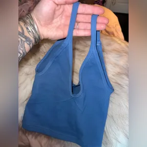 NWOT Free People Movement Happiness Runs (V-neck Watch Out Tank) -Crop top 🦋 thumbnail 2