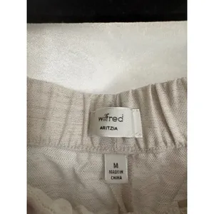 ARITZIA Wilfred The Lodge Pant CruiseLinen Wide Leg In Undyed Ecru Size Medium thumbnail 3