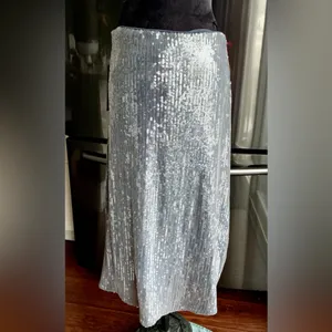 Donna Karan Dressy MIDI sequined skirt🔥 NWOT thumbnail 2