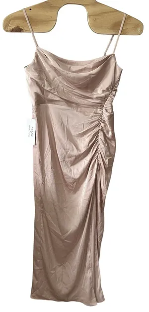 Azazie x Kendall + Kylie Dress Size A14 English‎ Rose Cowl Stretch Satin Mermaid thumbnail 1