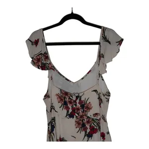 Lulus Floral Flutter Sleeve‎ Midi Dress Women XL Pink Flowy Romantic Boho thumbnail 10
