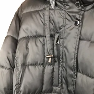 Nautica Women’s Black Puffer Faux Fur Hood Zipper Button-Up Fall Winter Jacket thumbnail 5
