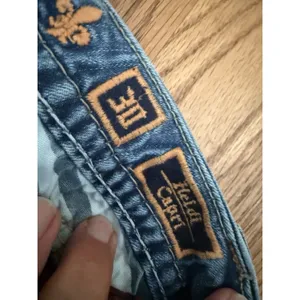 Rock Revival Women's Heidi Capri Jeans Distressed Embellished Denim Size‎ 30 thumbnail 3