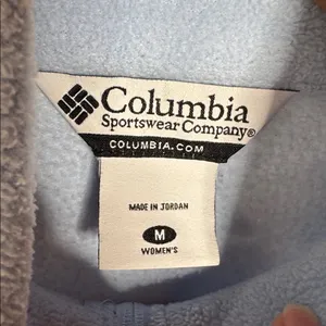 Columbia Sky Blue Full-Zip Fleece Size Medium thumbnail 3