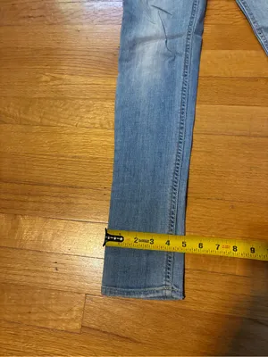 Hollister Distressed Light Wash Denim Jeans Blue Women's 0S 24x29 thumbnail 10