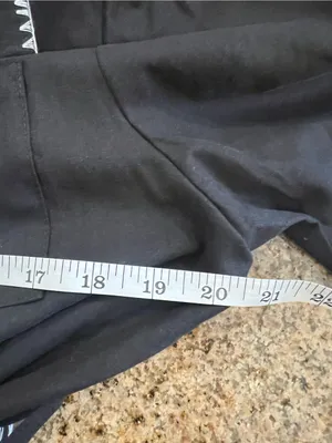 Commense NWT Black Contrast Stitch Belted Shirt Dress Small Linen Blend Sold Out thumbnail 7