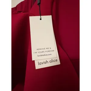 Lavish Alice Burgundy Red One Shoulder Ruffle‎ Midi Dress US 6 NEW thumbnail 4