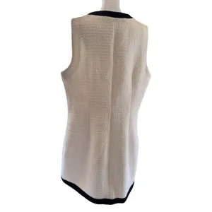 Abercrombie Women's Sleeveless Button Front Dress with Black Trim Sz XL thumbnail 7