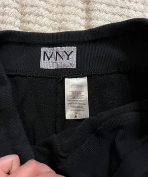 MNY Medium Black Cotton Elastic Sweat Pants thumbnail 3