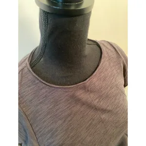 Altar'd State Cropped Short Sleeve Tee Lettuce Edge Flutter Sleeves Raw Hemline thumbnail 2