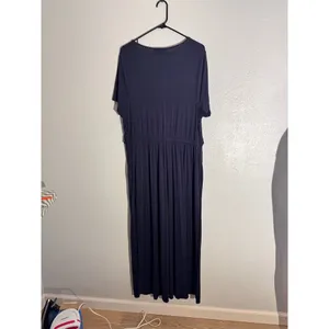 Lane Bryant Navy Blue Tie Front Maxi Dress Size 18/20 | Soft Stretch Jersey thumbnail 2