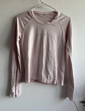 Lululemon Swiftly Tech‎ Longsleeve Pink Size 6 thumbnail 1