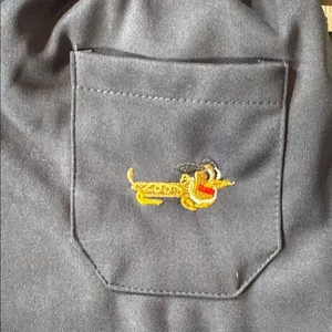 Unisex Blue Embroidered Puppy Baggy Sweatpants Y2K Wide Leg Pant Lantern Trouser thumbnail 16