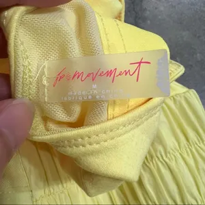 FP Movement The Way Home Lemon Romper Womens Small Cross Back Tennis Sporty EUC thumbnail 6