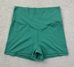 Aerie Offline Crossover Biker Shorts High Rise 3" Kelly Green Athletic Women XL thumbnail 1