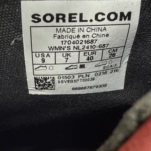Sorel Out N‎ About Chelsea Waterproof Red Black Duck Boots NL2410-687 Womens 9 thumbnail 3