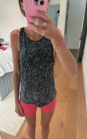 Lululemon Black White Speckled Tank Top thumbnail 1
