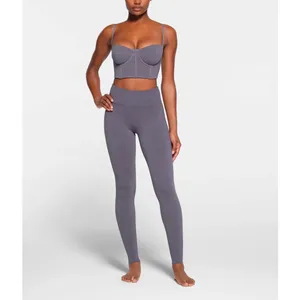 SKIMS Outdoor Bustier Steel Blue Gray Underwire Corset Size Small New thumbnail 6