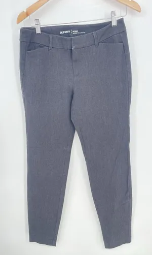 OLD NAVY Pixie Gray Ankle Pants Women Stretchy Cotton Size 6‎ Bin9 thumbnail 1