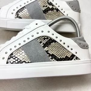 Steve Madden Annita Sneaker Leather Reptile Snakeskin Studs 7.5‎ Tennis Shoe thumbnail 12