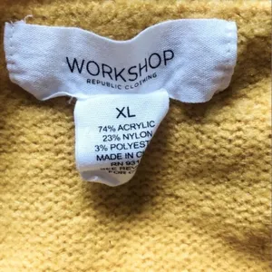 Workshop Republic Mustard Yellow Hi-Low Sweater | XL thumbnail 8