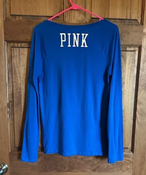 Victoria’s Secret pink Detroit Lions, NFL long sleeve shirt, size medium! thumbnail 4