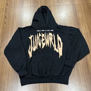 Official Juice WRLD 999 Club "Tell Me U Luv Me" Black Hoodie - Size Medium thumbnail 1