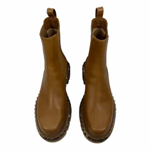 Christian Louboutin Emilia Pyraclou Studded Leather Chelsea Boots Size 37.5 thumbnail 4