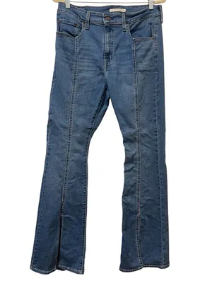 Levi’s 726 High-Rise Flare Split Hem Jeans 32 Everyone's a Winner Medium Wash thumbnail 2