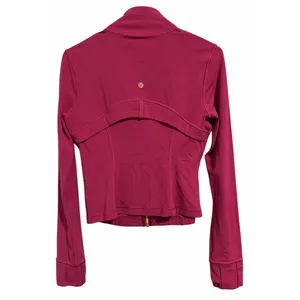 Lululemon Define Cropped Jacket Nulu Magenta Smoke‎ Gold Women's Sizes 8 thumbnail 2