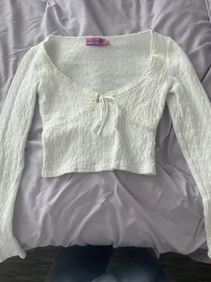 White Edikted Long Sleeve Top thumbnail 1