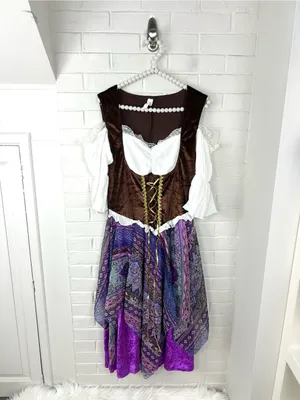 Party City Boho Gypsy Renaissance Faire Costume Cosplay Size M/L thumbnail 2