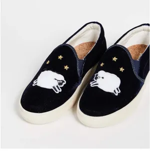 Soludos Velvet Sheep Sneaker in Midnight Blue US 8 thumbnail 6