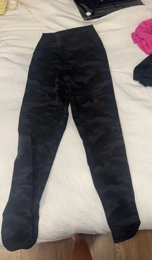 amazon black camo leggings thumbnail 2