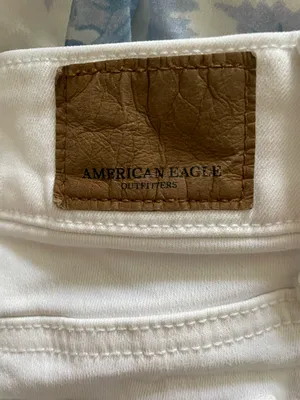 White Denim Midi Shorts thumbnail 9