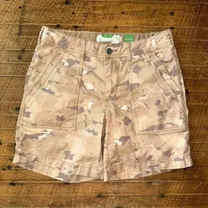 Anthropologie The Wanderer brown camo cuffed relaxed 28 shorts thumbnail 1