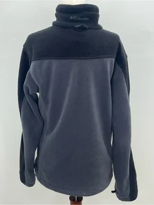 Columbia Sportswear Women's Full Zip Gray & Black Fleece Jacket Size Medium thumbnail 3
