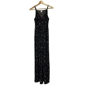 Boutique Kaileigh Black Floral Wide Leg‎ Jumpsuit XS thumbnail 2