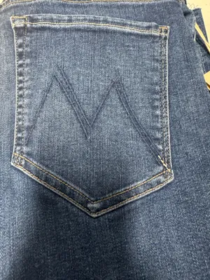 Mother The Newbie Ankle Fray Jeans Prized Possession Sz 28 New Mid Rise Straight thumbnail 6