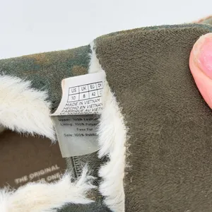 TOMS Womens 10‎ Camo Suede Faux Fur Lined Slip On Sneaker Mid Top Boots Green thumbnail 7