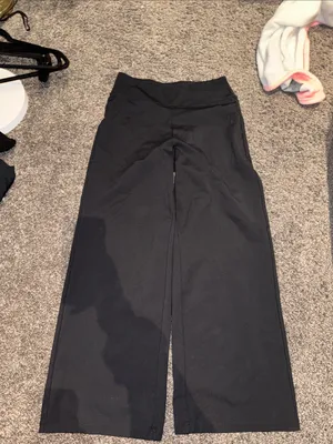 Amazon Wide-Leg Black Versatile Pants thumbnail 4