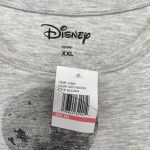 Disney Mickey Mouse T Shirt Short Sleeve Crew Neck Gray Womens XXL thumbnail 4