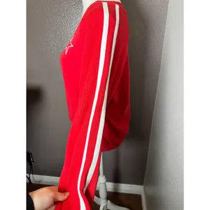 Daydreamer LA 5 Star Raglan Racing V-Neck Sweatshirt Red Size Small NWOT $124 thumbnail 6
